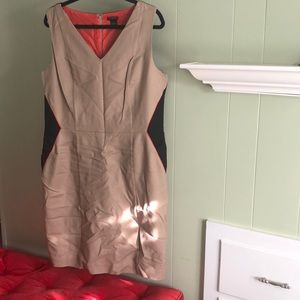 Beige Ann Taylor work dress